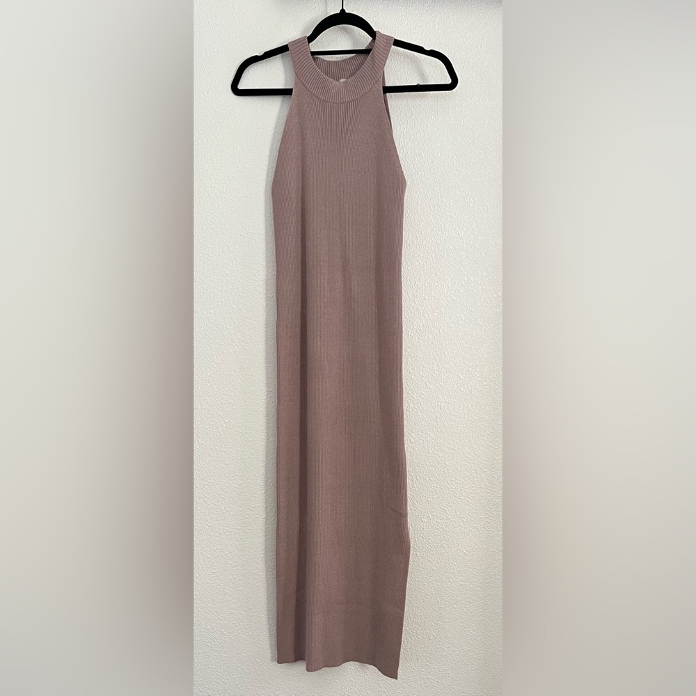 High Neck Sweater Dress